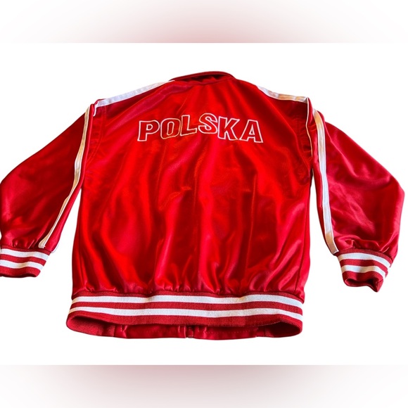 Classic Red & White Poland "Polska" Track Jacket - Size 122 - Picture 4 of 6
